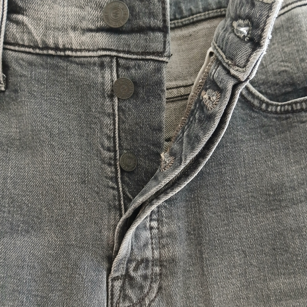 Mother Superior The Ditcher Roller Sneak Jeans Gray Size 28 - Picture 4 of 7